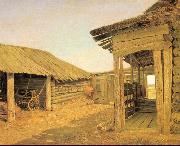 Ivan Shishkin Country Courtyard Spain oil painting artist